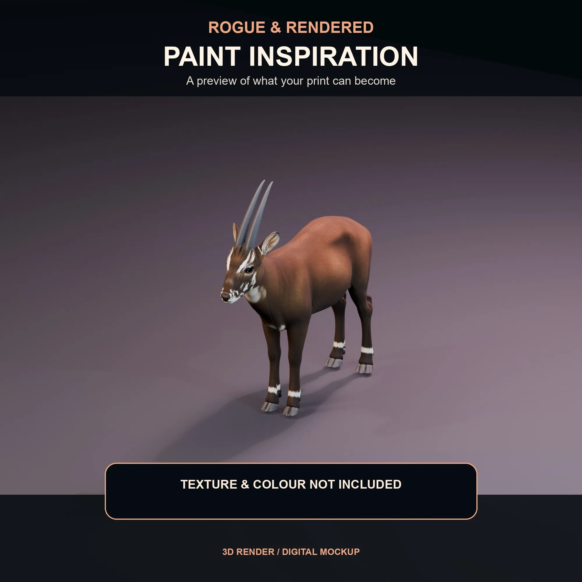 Textured inspiration render of the Saola model.